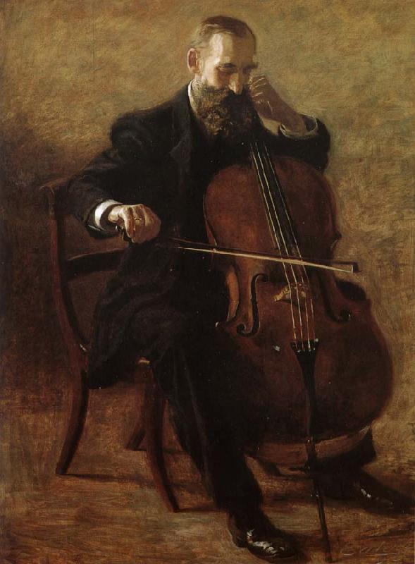Thomas Eakins Play the Cello China oil painting art